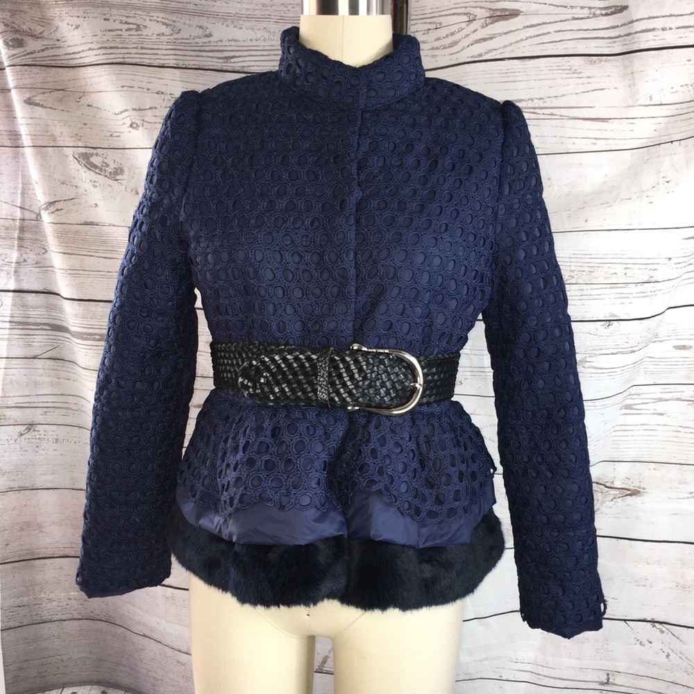 La Rosarie peplum puffer type jacket EUC from Italy